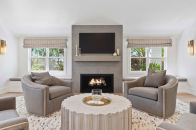 Farmhouse living room photo in San Francisco