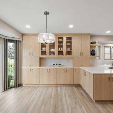 Showplace EVO Frameless Milan Kitchen & Laundry in Natural Maple