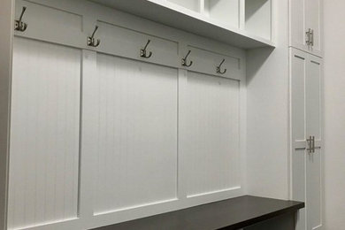 Inspiration for a craftsman laundry room remodel in Milwaukee