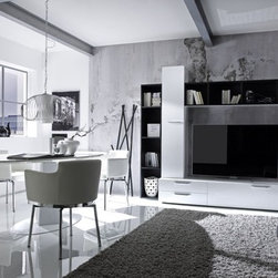 Modern Wall Unit TV Media Entertainment Center Club Composition 3 - $2,445.00 - Products