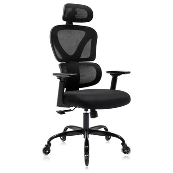 Office Chair, High Back Adjustable Height Home Gaming Chair With 3D Armrests