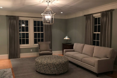 Elegant living room photo in Boston