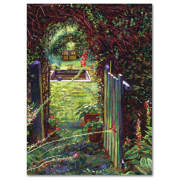 David Lloyd Glover 'Wicket Garden Gate' Canvas Art, 14"x19"