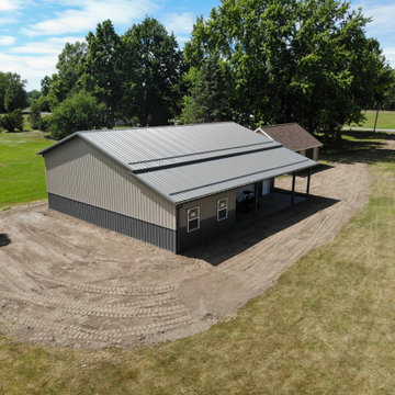 Sleek Backyard Pole Barn in Clarence Center