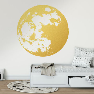 Gold Moon Wall Sticker