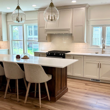 Accessible Beige and Maple Mocha Kitchen Design