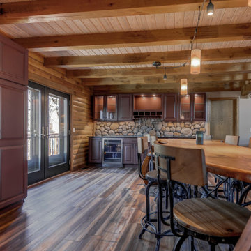 Log Home Custom Kitchen