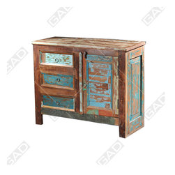 BLUE TINTED SIDE BOARD - Furniture