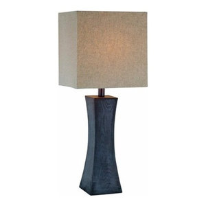 Oriental Furniture Watashi Japanese Table Lamp Dark WDLT4-7