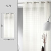 Sheer Window Curtain Panel - Elegant Drape for Home Decor, 95 x 55 Inches, Natural