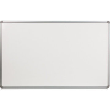 Contemporary 5' Wx3' H Porcelain Magnetic Marker Board