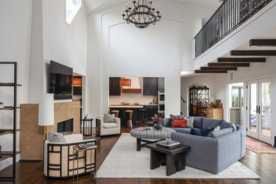 Transitional living room photo in Other