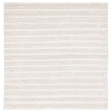 Safavieh Natura Collection NAT280A Rug, Ivory, 6' x 6' Square