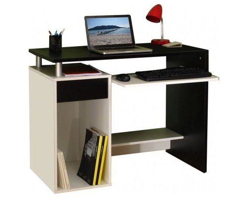 Tables à manger, bureaux et consoles Bureau de ministre peint en blanc