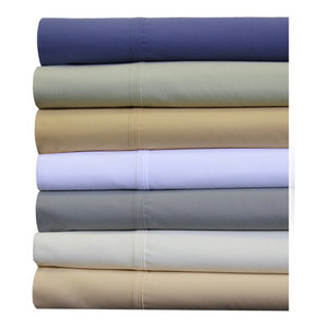 White Solid Percale Cotton 4 PC Sheet Sets 1000 Thread Count Super Deep Pocket