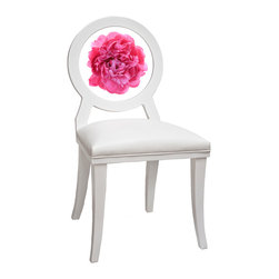Fuchsia Peony Floret - Dining Chairs