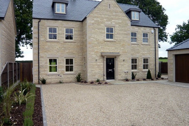 This is an example of a contemporary house exterior in Buckinghamshire.