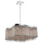 CWI Lighting - Claire 12 Light Drum Shade Chandelier With Chrome Finish - As clear and bright as its name, the Claire 12 Light Chandelier will enamor you with its brilliant beauty.  It is finished in chrome and designed with a drum shade decorated with clear crystals that have dazzling light-reflecting qualities. Position this in the living room, bedroom, or in your luxurious walk inch closet/dressing room and see it add a bit of romance to your everyday.  Feel confident with your purchase and rest assured. This fixture comes with a one year warranty against manufacturers defects to give you peace of mind that your product will be in perfect condition.