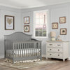 Dream On Me Ella 5 in 1 Convertible Crib, Storm Gray