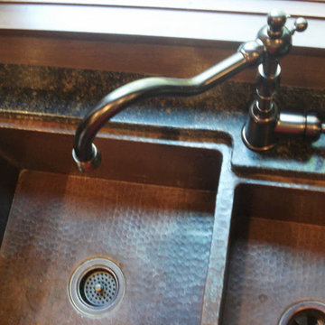 Transitionall Kitchen with Industrial Flair
