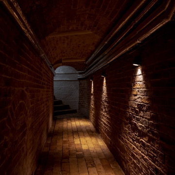 White American Oak Wine Cellar with Two Wine Rooms