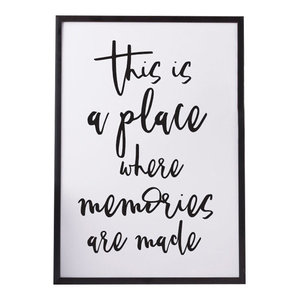 "This Is A Place Where Memories Are Made" Paper Print, A4