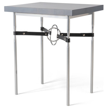 Hubbardton Forge 750114-85-82-LC-M3 Equus Wood Top Side Table in Sterling