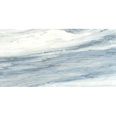 Iconic Stonelook Porcelain Tile, 24"x48", Blue Polished