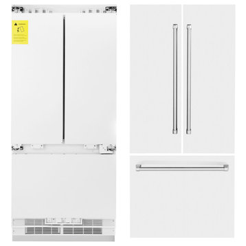 ZLINE Refrigerator With Internal Water, White Matte, RBIV-WM-36