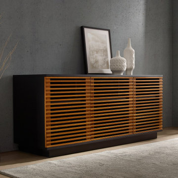 64" Rowan Media Center, Amber