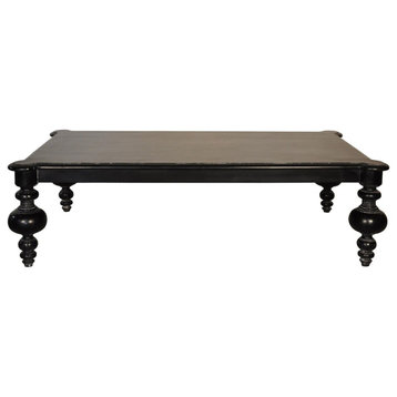 Noir Furniture Graff Coffee Table, Hand Rubbed Black