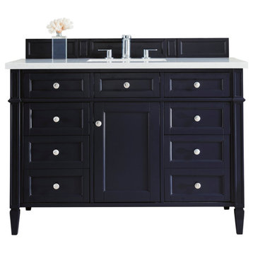 Brittany 48" Victory Blue Single Vanity w/ 3 CM Arctic Fall Solid Surface Top