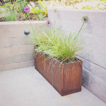 COR-TEN Steel Entry Planter