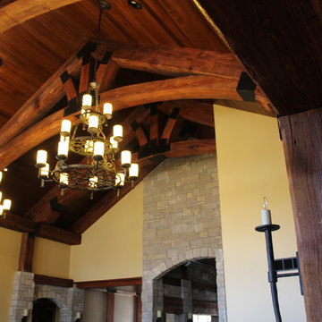 Custom Reclaimed Beams and Timbers - St Louis Residence