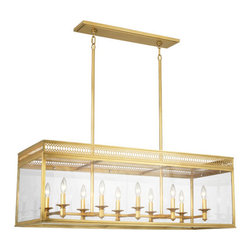 Robert Abbey - Robert Abbey Williamsburg Tucker Rectangular Pendant - Kitchen Island Lighting