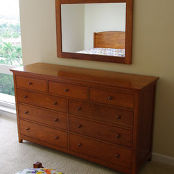 Cherry Dresser and Mirror - Products