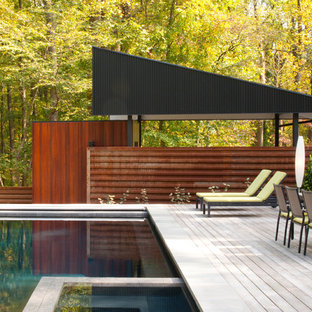 ワシントンD.C.のコンテンポラリースタイルのおしゃれなデッキ (日よけなし) の写真