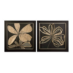 www.essentialsinside.com: oxygen flower & scribble, wall art - Artwork