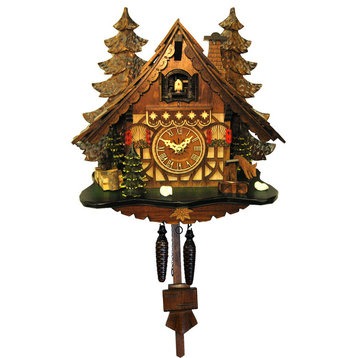 Christmas Tree Engstler Battery-Operated Cuckoo Clock- Full Size