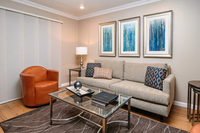 Inspiration for a transitional living room remodel in San Francisco