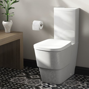 Mode Foster close coupled toilet with soft close seat