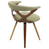 The Monte Dining Chair, Green, Fabric