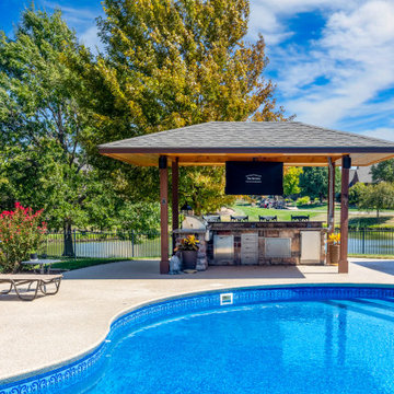 Camden Chase Pool Pavilion & Deck Build