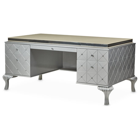 Hollywood Swank Desk, Pearl Caviar