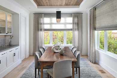 Dining room - coastal dining room idea in San Francisco