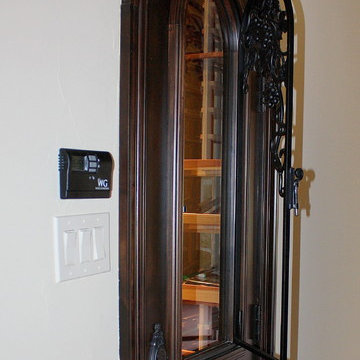 Operable Iron-Wrought Grapevine Design - Custom Wine Cellar Door TX