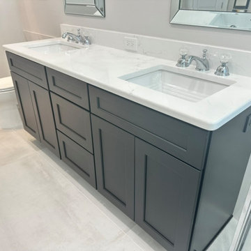 Luxury Transitional Bathroom | Expanded Walk-In Shower