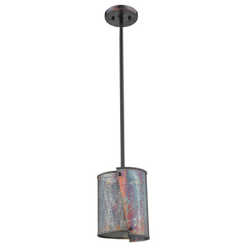 Ryker 1-Light Bronze Patina Pendant With Downrods