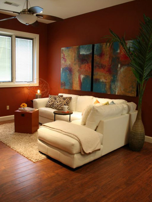 10 AllTime Favorite Living Space with Orange Walls Ideas & Remodeling