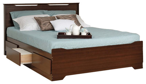 Can I Use A Box Spring Instead Of Slats Prepac Coal Harbor Queen Platform Storage Bed With Headboard In Espresso More Info